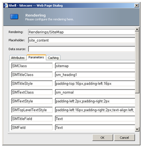 Mapping Sitecore Rendering Parameters